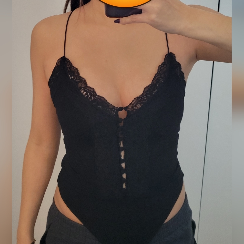 Cute black body suit